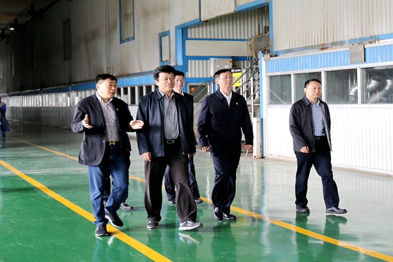 2019年5月8日，時任國家水利部原總工程師、水利部參咨委副主任委員汪洪蒞臨景興紙業調研節水工作