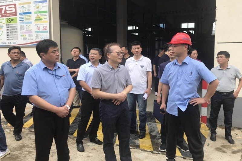 2020年8月5日，時任國家水利部全國節約用水辦公室副主任熊中才蒞臨景興紙業調研企業用水節水工作